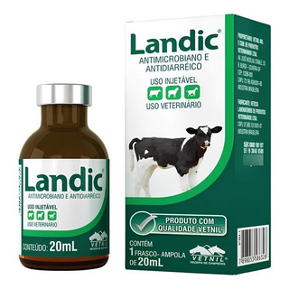 Landic 20 Ml Antimicrobiano E Antidiarréico - Vetnil Landic 20 Ml Antimicrobiano E Antidiarréico - Vetnil