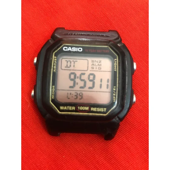Relógio Antigo Da Casio Original Pleta Cinza Platiada
