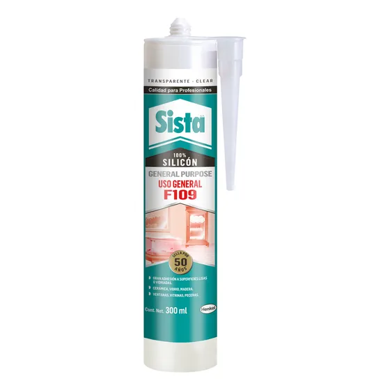 Sista F109 Silicón Uso General Transparente 300 ml