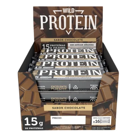 Barrita Wild Protein Chocolate 16 unidades