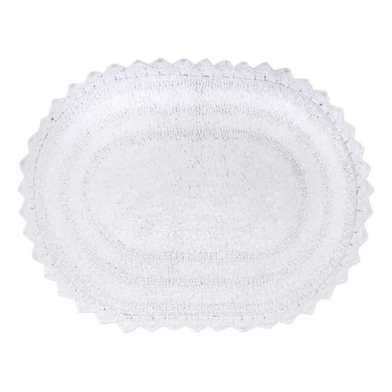 Dii Crochet Collection Tapete Baño Reversible Tamaño Ovalado
