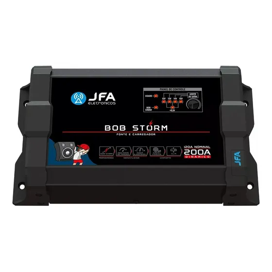 Fonte Carregador Bob Storm 200a Slim Bivolt Automático - Jfa
