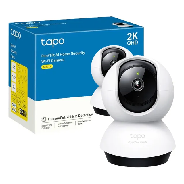 Cámara De Seguridad Tapo C220 Giratoria 360° 2k 4mp