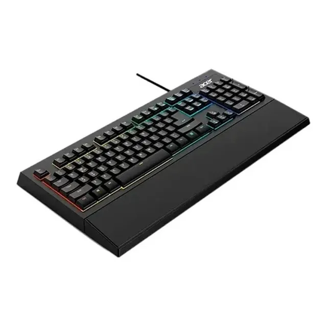 Teclado Gamer Acer Okb930 Rgb Efecto Iluminación Dinámica Bg Color del teclado Negro