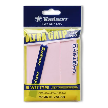 Overgrip De Tenis & Pádel - Ultra Grip Toalson - 3 Unidades Color Rosa