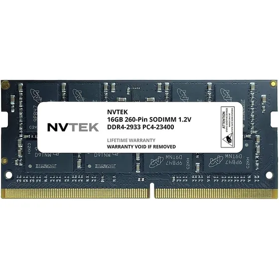 Memoria Ram 16gb 1x16gb Ddr4 2933 Mhz Sodimm Nvtek