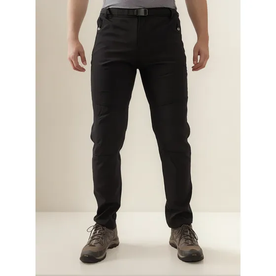Pantalón Softshell Outdoor Impermeable Hombre Con Micropolar