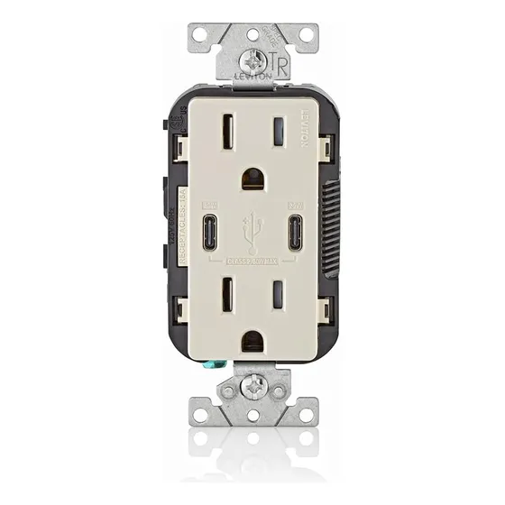 Leviton 008-t5635-00t Combinación Contacto Doble A Prueba De