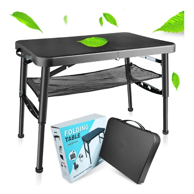 Mesa Camping Plegable 2023 Portatil Pata Ajustabl 4 Altura