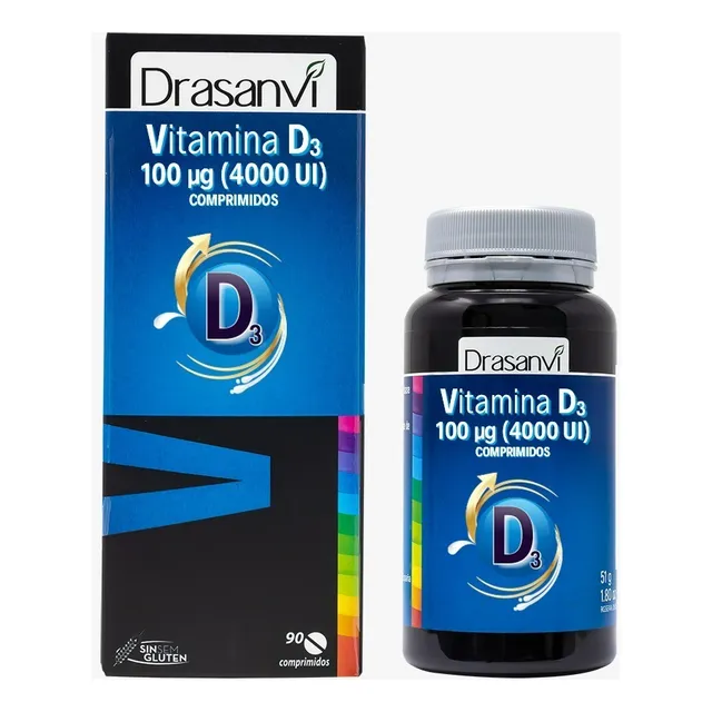  Vitamina D3 4000 Ui (100 Mcg) -  90 Comprimidos X 566 Mg