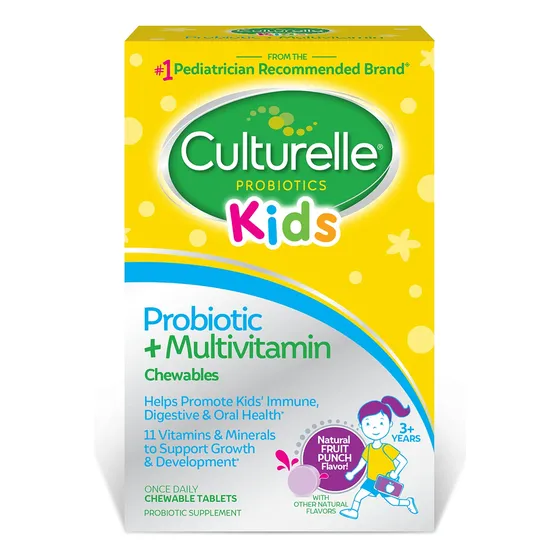 Suplemento Culturelle Kids Probiotic + Multivitamin 30 Chewa