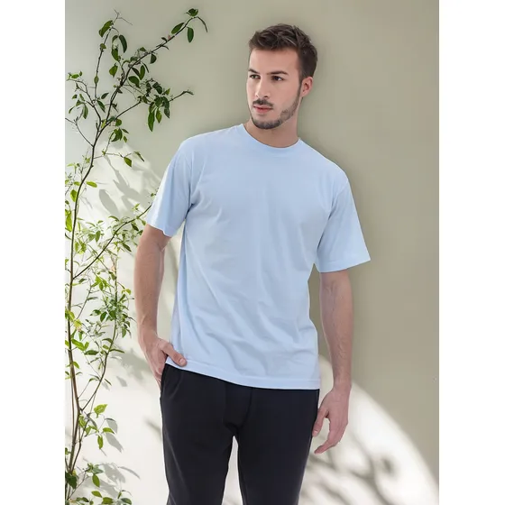 Remera Algodon Lisa Clásica Manga Corta Hombre Cameron 2081
