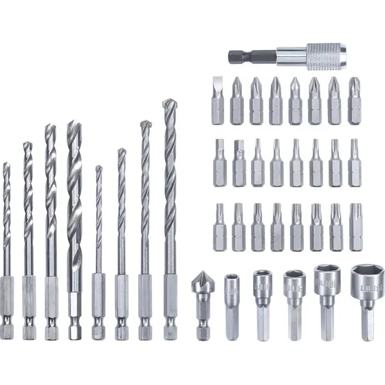 Juego Set 39 Mechas Puntas Tubos Encastre 1/4 Kwb Estuche