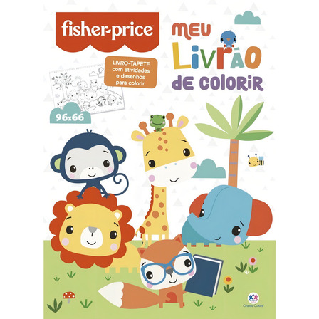Livro Tapete Fisher-price Meu Livrão De Colorir 96x66 Cm Livro Tapete Fisher-price Meu Livrão De Colorir 96x66 Cm