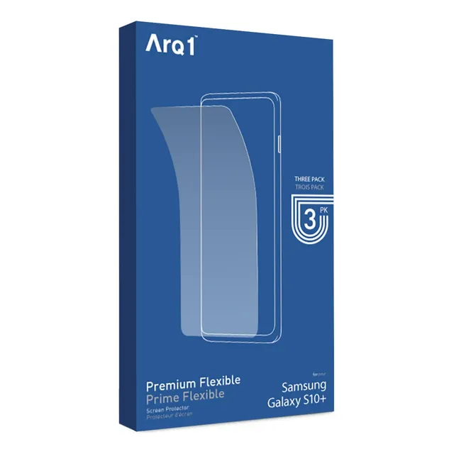 Mica Protector De Pantalla Arq1 Para Galaxy S10 Plus 3-pack