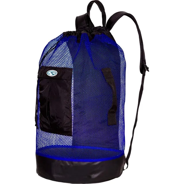 Stahlsac By Bare Panama Mesh Mochila Negro Rojo