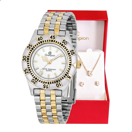 Relógio Feminino Champion Original Catraquinha Luxo Cor Da Correia Bicolor Cor Do Bisel Bicolor Cor Do Fundo Branco Relógio Feminino Champion Original Catraquinha Luxo Cor Da Correia Bicolor Cor Do Bisel Bicolor Cor Do Fundo Branco