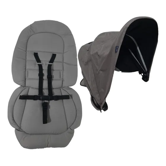 Forro E Capota Dark Grey Para Carrinho Bebê Active 3 Chicco