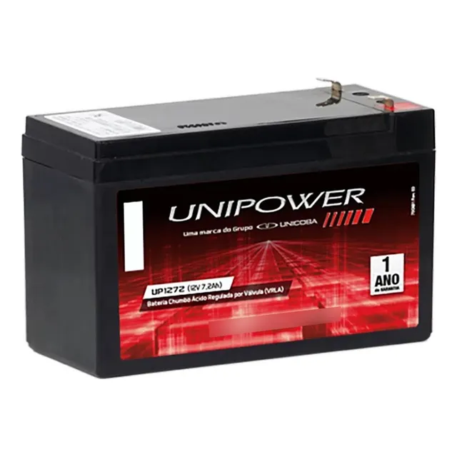 Batt Ery Unipower Up1272, 12v, 7,2ah, Para Nobreak Apc, Sms