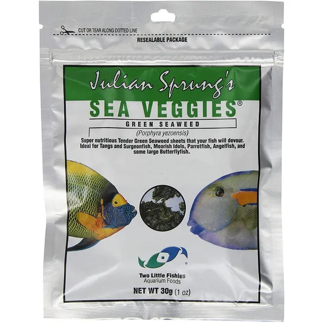 Alga Nori Alimento Acuario Marino Two Little Fishies 30 Gr
