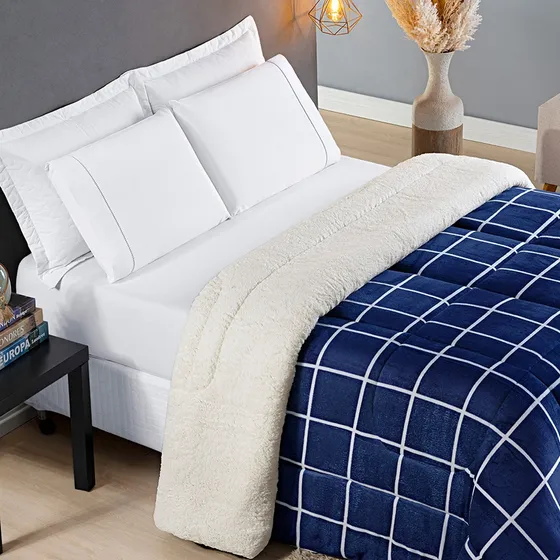 Coberdrom Austin Queen Edredom Cobertor Grosso Fleece