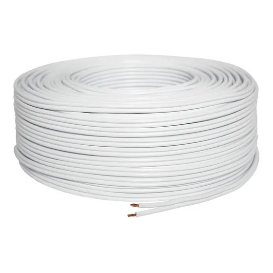 Cable dúplex Voltmex POT18 1x2.5mm² blanco x 100m en rollo