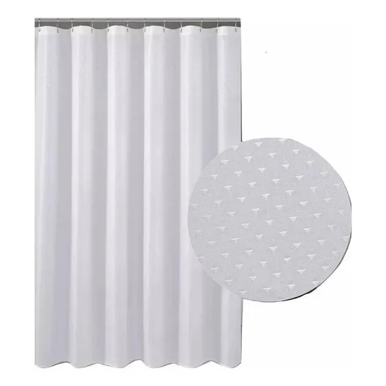 Cortina De Baño Tela Teflon Diamante