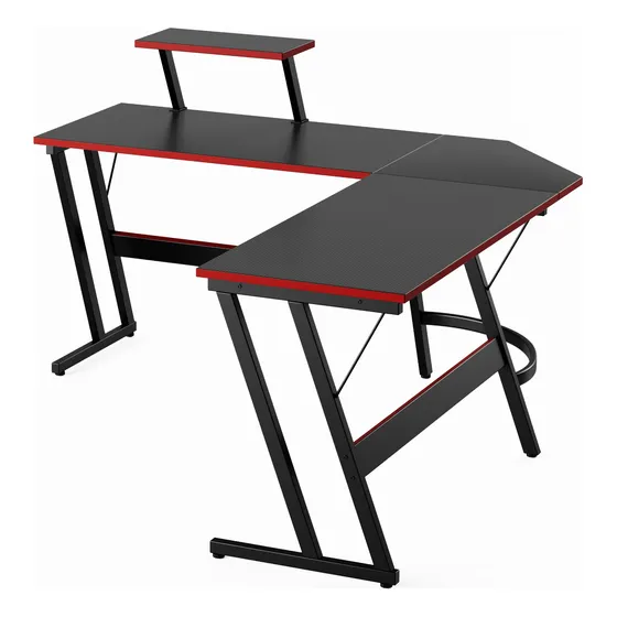 Mesa Oficina Escritorio Gamer 130 Cm En L Crt