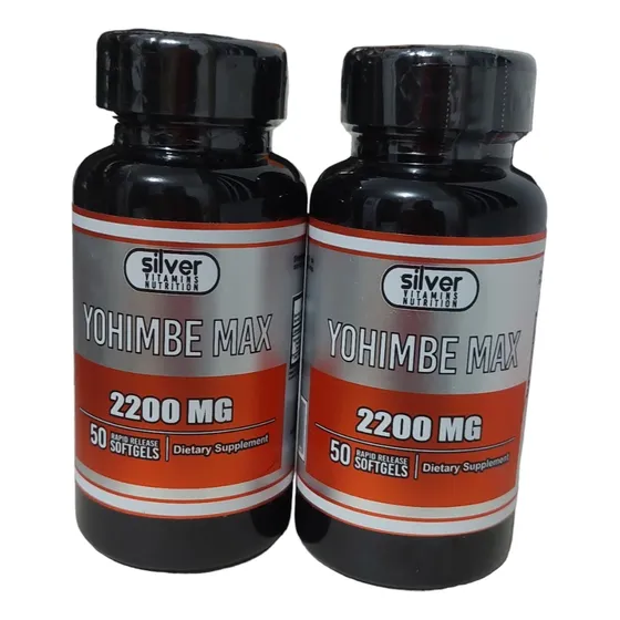 Yohimbe Max  Dos Tarros De 2200 Mg X 50 - L a $1100
