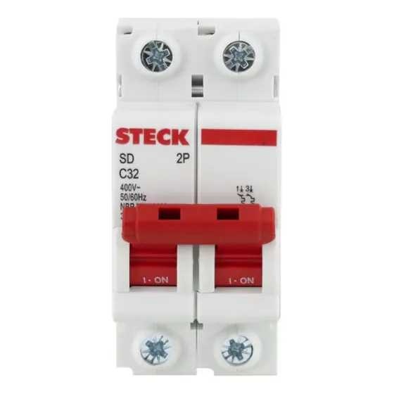 Disjuntor Bipolar 32a Curva C 3ka Sdd62c32 Steck 