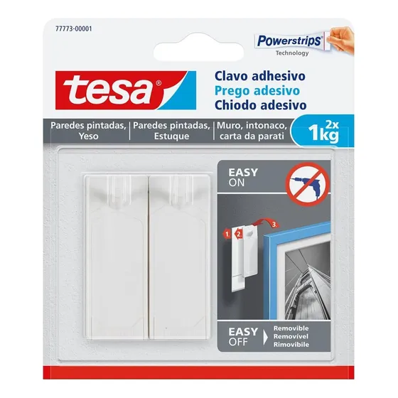 Clavo Ganchos Adhesivos Tesa 1kg - Para Cuadros- Removible