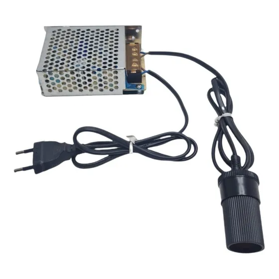 Fonte Adaptador Bivolt Para Plug Acendedor Fêmea 12v 5a 60w