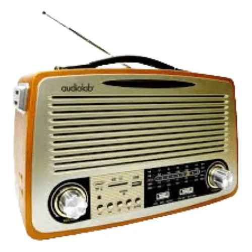 Radio Retro Bluetooth Recargable Usb 4 Bandas Am Fm Sw Micro