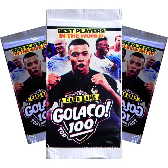 200 Cards Futebol Golaços 2025 = 50 Pcts Figurinhas Qr Code