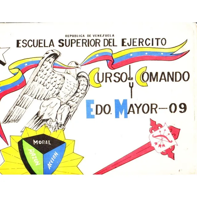 Curso De Comando Estado Mayor Promocion  09 Caracas 1969