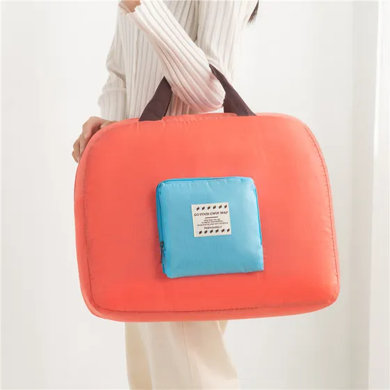Bolso Plegable Grande Con Cierre Maleta Viajera Unisex