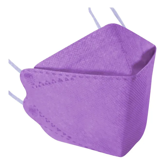 Cubrebocas Kf94 Infantil Mascarillas De Colores 15 Pzs Color Morado