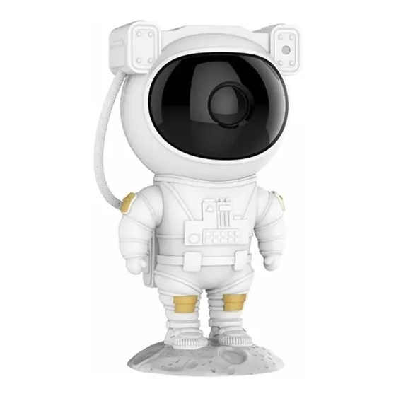Projetor Night Light Astronauta Galaxy Starry Sky Star Light Cor da cúpula Color Cor da estrutura Branco