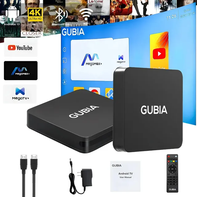 Gubia Stick 4k (2023) Compatible Wi-fi 6 Con 2gb De Ram Color Negro Tipo de control remoto Estándar,Negro