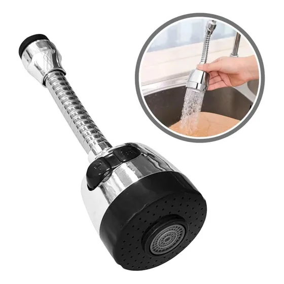 Bico Arejador Extensor Torneira 360°c Chuveirinho Cromado