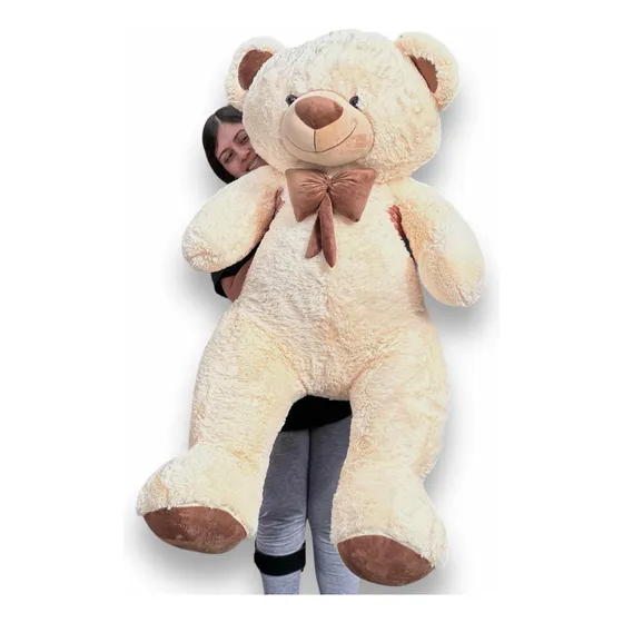 Oso De Peluche Gigante 1,60 +  Moño + 3 Globos