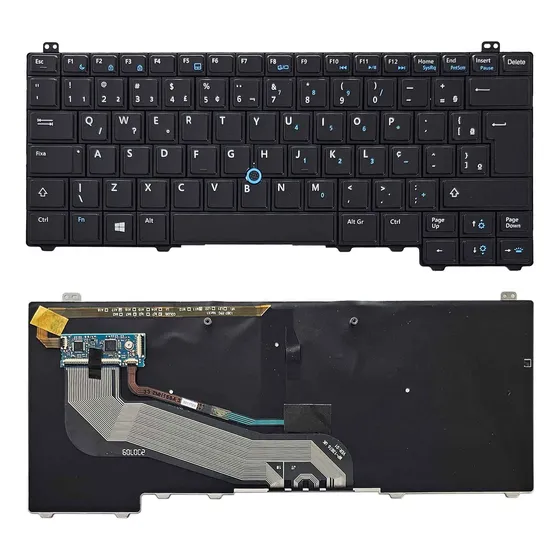 Teclado Compatível Dell Latitude E5440 Retroiluminado Abnt2
