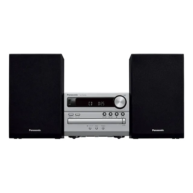Minicomponente Panasonic Pm250 - Conectividad Via Bluetooth - Sonido De Excelente Calidad - Ecualizador Graves Y Agudos - 20w Potencia De Rms