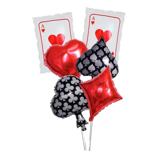 Globos En Forma De Cartas Casino 6 Und Fiesta Poker