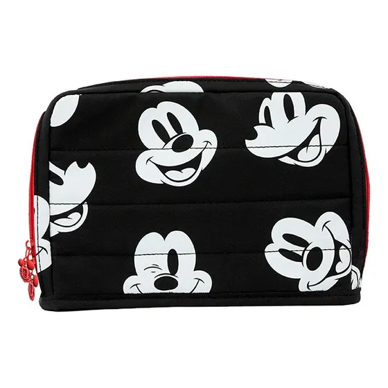 Cartuchera Canopla Escolar Slim Mickey Mouse Mooving Color Negro