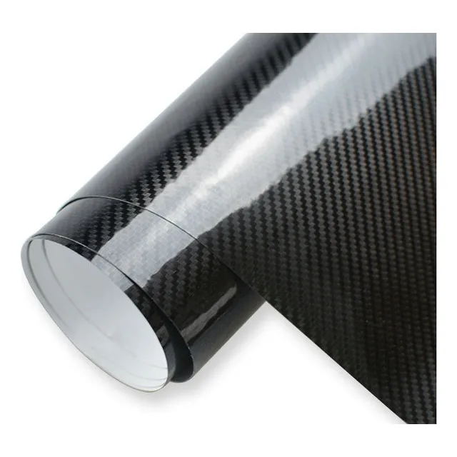 Papel Vinilo Fibra De Carbono 5d + Protector Adhesivo Karvas
