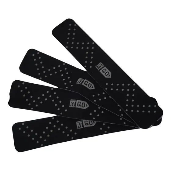 Rocktape Go Cinta Vendaje Neuromuscular Reflectiva Negra 4pk Color Negro