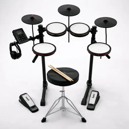 Bateria Eletrônica Alesis Turbo Max Mesh Completa Bluetooth Preto
