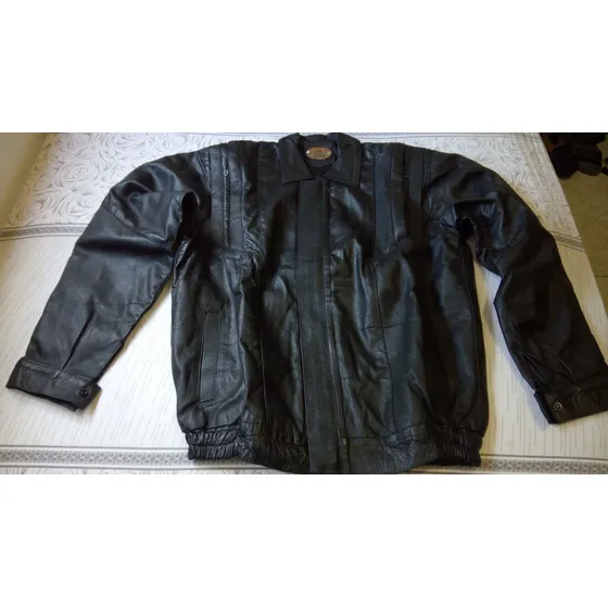 Chaqueta 100% Cuero Negro Colombiana Como Nueva