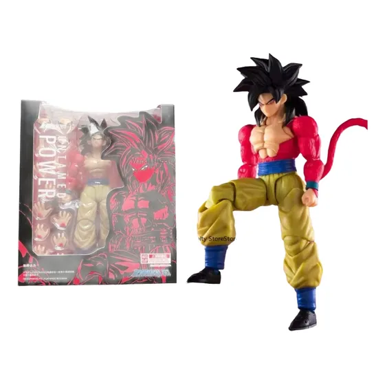 Boneco De Ação Dragon Ball Shf Ssj4 Goku Untamed Power